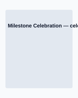 Milestone Celebration — Office & Community Socials invite-events template