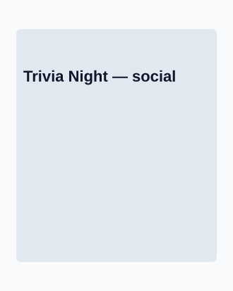 Trivia Night — Office & Community Socials invite-events template