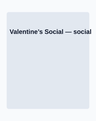 Valentine’s Social — Office & Community Socials invite-events template