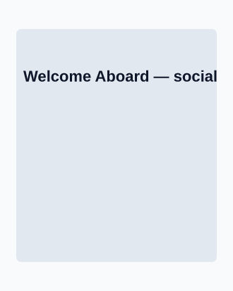Welcome Aboard — Office & Community Socials invite-events template