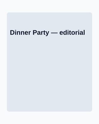 Dinner Party — Parties & Celebrations template