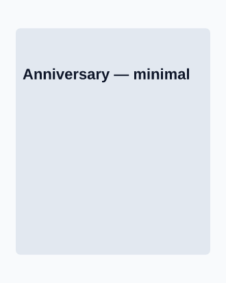 Anniversary — Weddings template