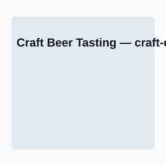 Craft Beer Tasting — Office & Community Socials invite-events template