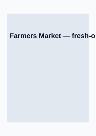 Farmers Market — Office & Community Socials invite-events template