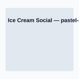 Ice Cream Social — Office & Community Socials invite-events template