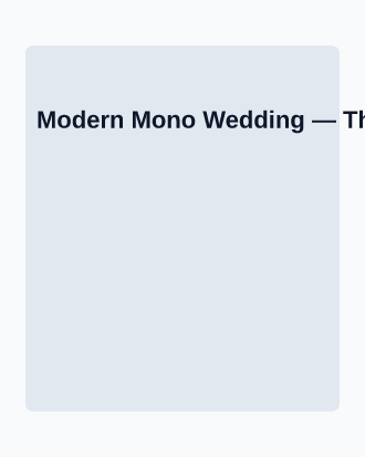 Modern Mono Wedding — Thank You Card — Parties & Celebrations invite-events template
