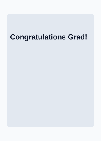 Congratulations Grad! — Birthday invitation template