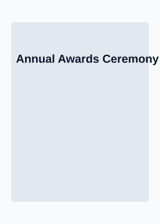 Annual Awards Ceremony — Corporate template