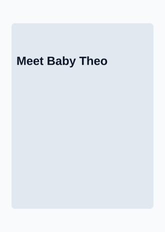 Meet Baby Theo — Baby & Family invitation template