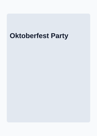 Oktoberfest Party — Holiday invitation template