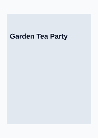 Garden Tea Party — Social template