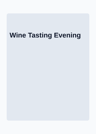 Wine Tasting Evening — Social template