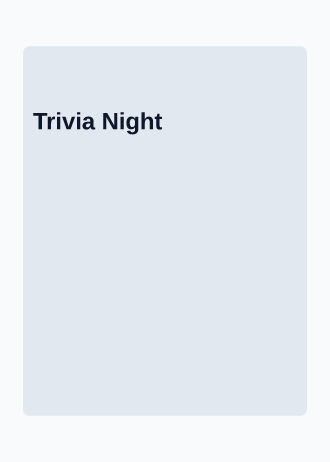 Trivia Night — Social invitation template