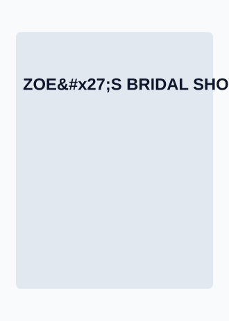 ZOE'S BRIDAL SHOWER — Wedding invitation template