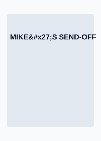 MIKE'S SEND-OFF — Wedding invitation template