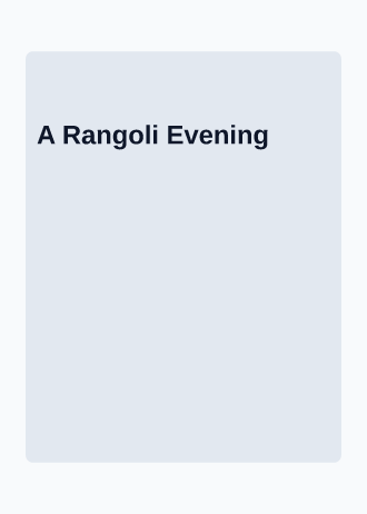 A Rangoli Evening — Holiday invitation template