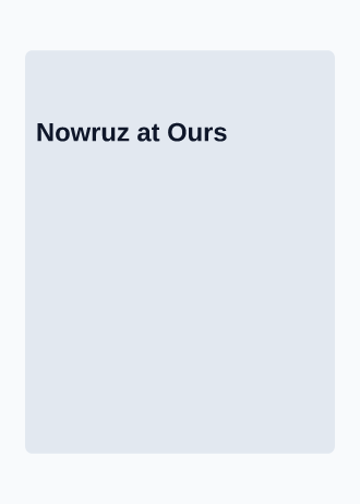 Nowruz at Ours — Holiday template