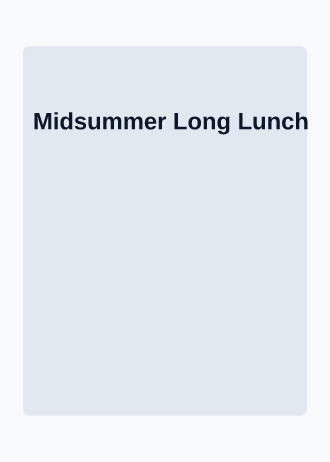 Midsummer Long Lunch — Holiday template