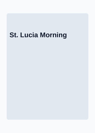 St. Lucia Morning — Holiday invitation template