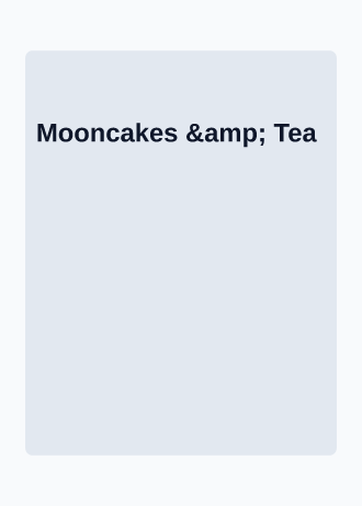 Mooncakes & Tea — Holiday invitation template