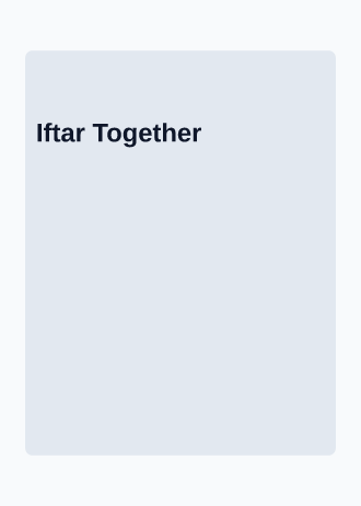 Iftar Together — Holiday invitation template