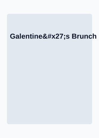 Galentine's Brunch — Holiday invitation template
