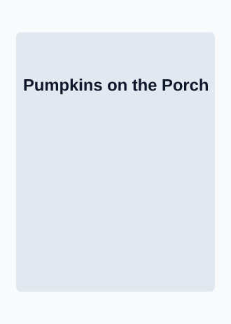 Pumpkins on the Porch — Holiday invitation template