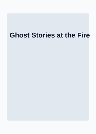 Ghost Stories at the Fire — Holiday invitation template