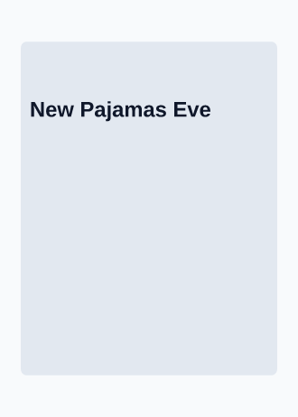 New Pajamas Eve — Holiday invitation template
