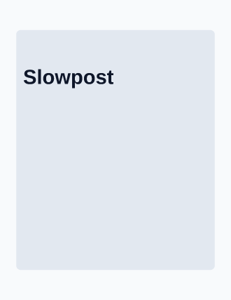 Slowpost — manifesto landing — Productivity template