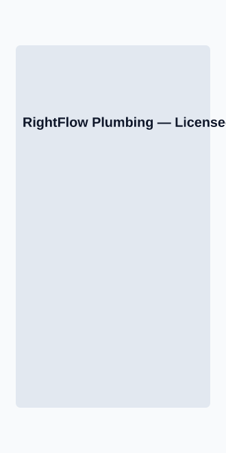 RightFlow Plumbing — Micro Sites html5 microsite template