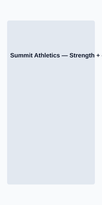 Summit Athletics — Micro Sites html5 microsite template