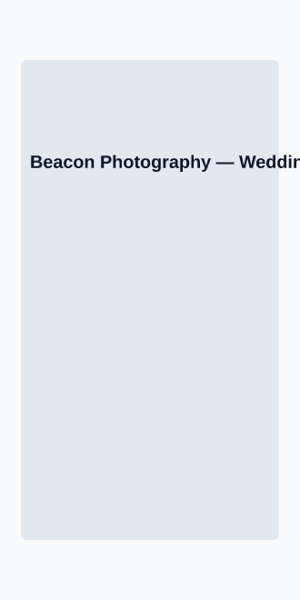 Beacon Photography — Micro Sites html5 microsite template