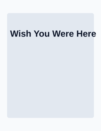 Wish You Were Here — postcard landing — Consumer-App html5 landing page template
