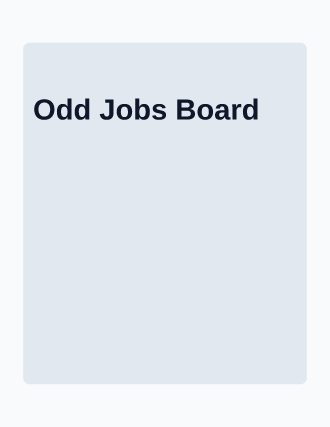 THE ODD JOBS BOARD — classified-columns landing — Marketplace template