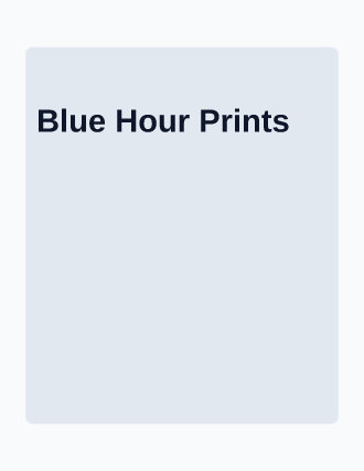 BLUE HOUR — gallery-grid landing — Art-Commerce html5 landing page template