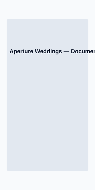 Aperture Weddings — Micro Sites html5 microsite template