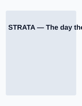 STRATA — The day the sky fell is written in a centimetre of clay — Science template