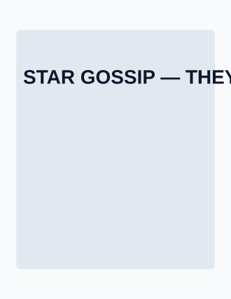 STAR GOSSIP — TOGETHER! — Celebrity & Gossip template
