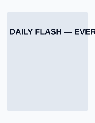 DAILY FLASH — EVERYBODY WAS FIGHTING — News & Current Affairs template