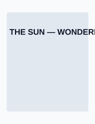 THE SUN — WONDERBAWL — Sports & Entertainment magazine template