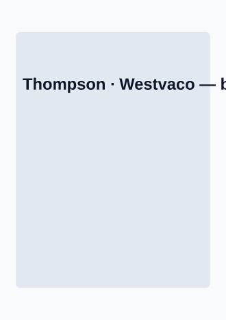Thompson · Westvaco — Editorial template
