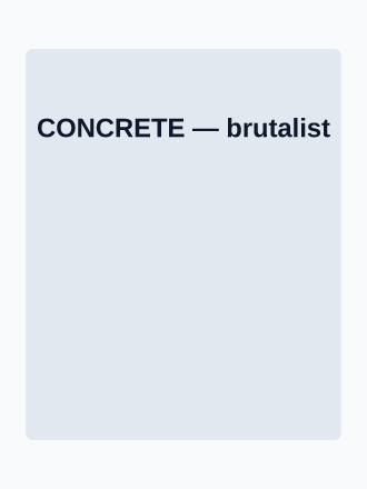 CONCRETE — Design & Interiors template