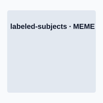 Labeled Subjects — Meme template
