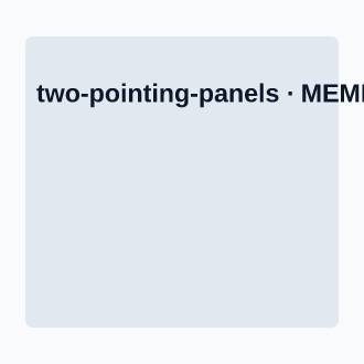 Two Pointing Panels — Meme meme template