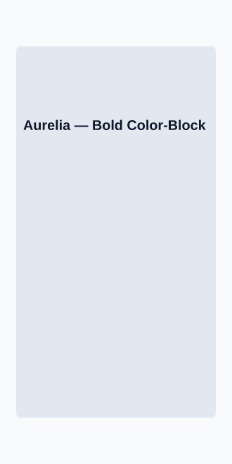 Aurelia — Color Block — Micro Sites html5 microsite template