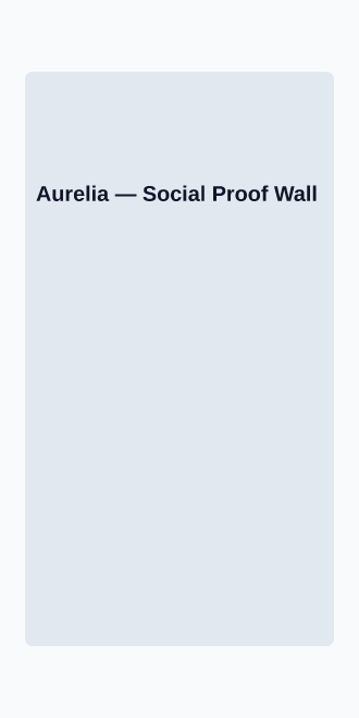 Aurelia — Social Proof — Micro Sites html5 microsite template