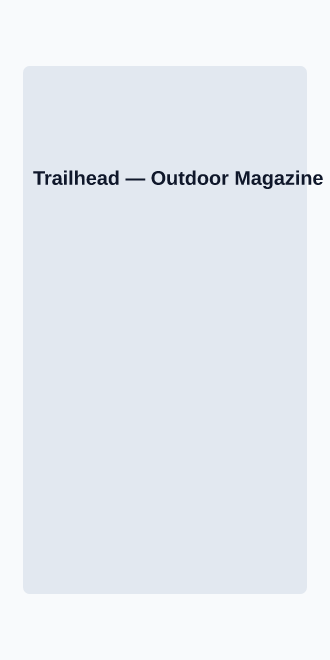 Trailhead — Magazine — Micro Sites html5 microsite template