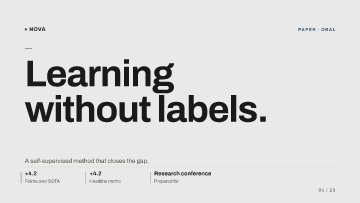 Nova Lab — Research conference — Research conference pitch deck template