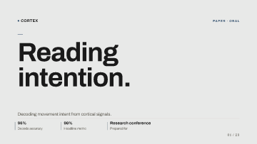 Cortex Lab — Research conference — Research conference template